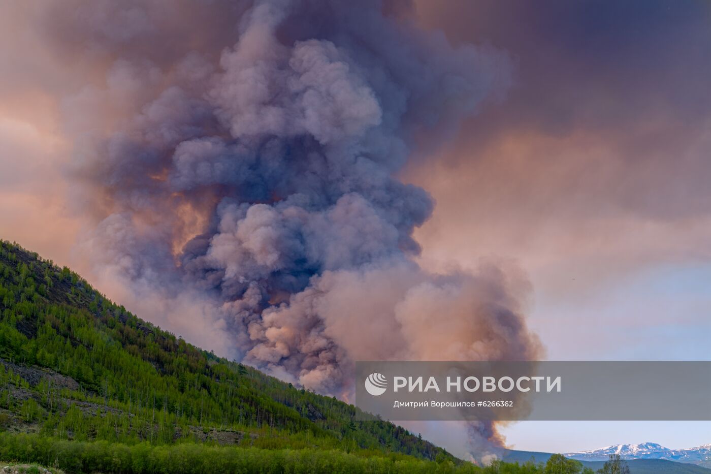 Лесные пожары на Камчатке