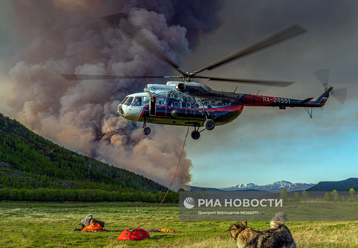 Лесные пожары на Камчатке