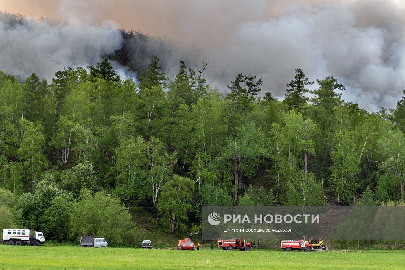 Лесные пожары на Камчатке