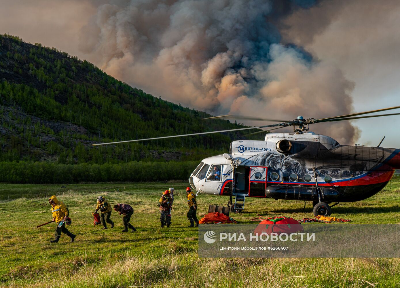 Лесные пожары на Камчатке