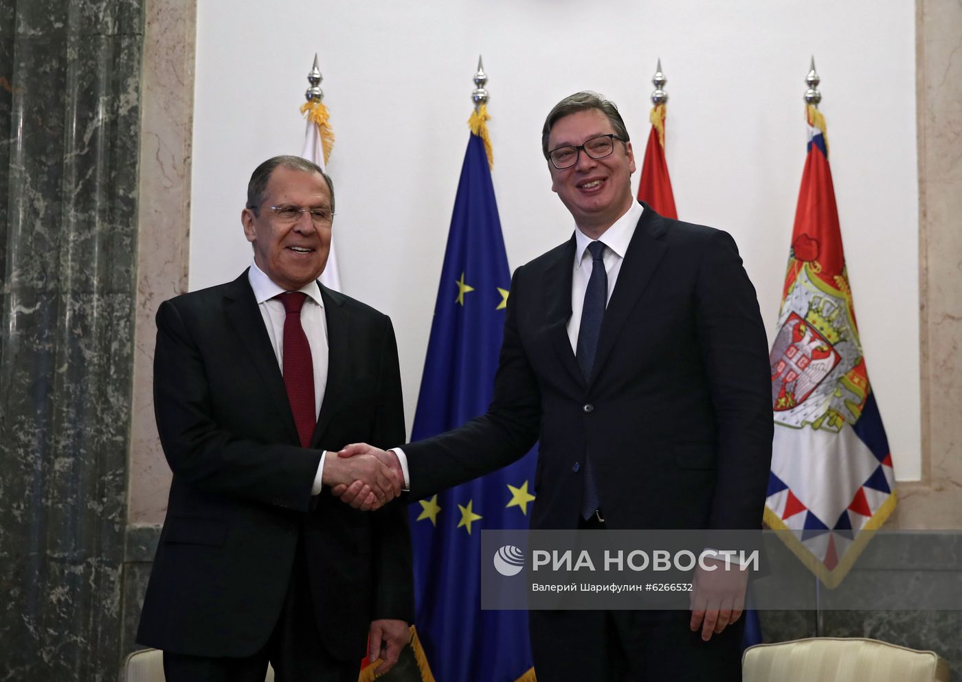 Рабочий визит главы МИД РФ С. Лаврова в Сербию