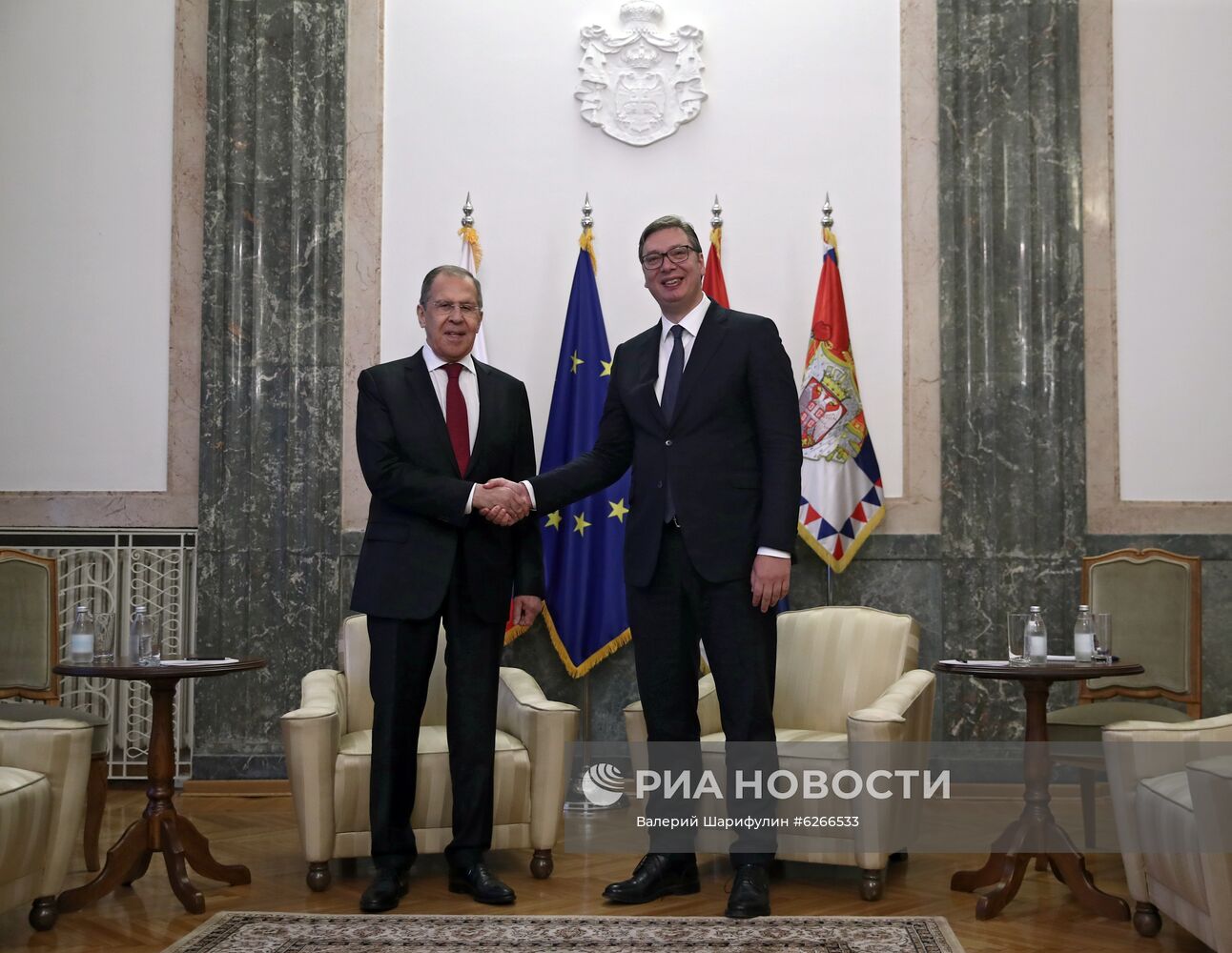 Рабочий визит главы МИД РФ С. Лаврова в Сербию