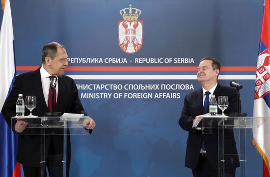Рабочий визит главы МИД РФ С. Лаврова в Сербию