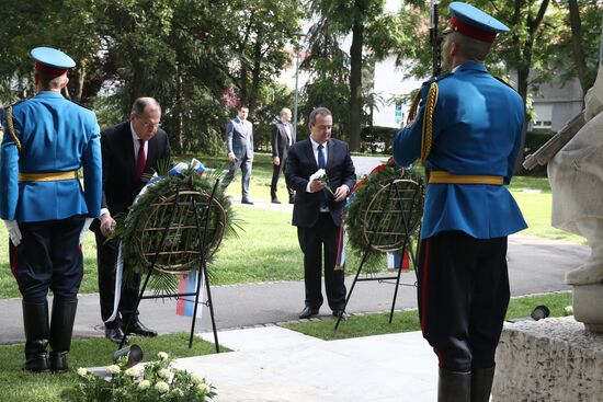 Рабочий визит главы МИД РФ С. Лаврова в Сербию