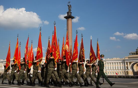 Репетиция парада Победы в городах России