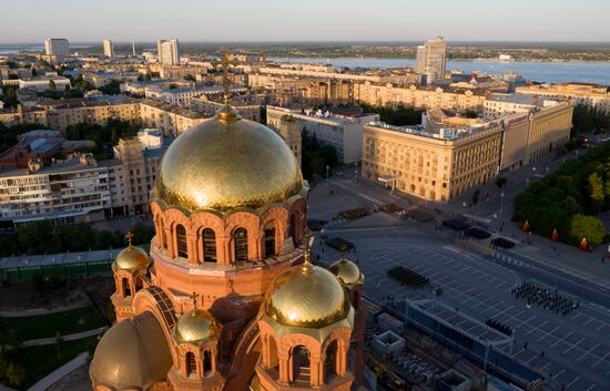 Репетиция парада Победы в городах России