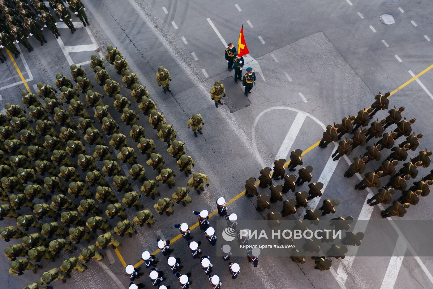 Репетиция парада Победы в городах России