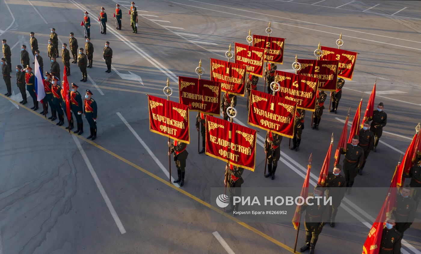 Репетиция парада Победы в городах России