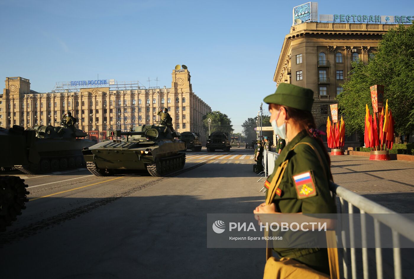 Репетиция парада Победы в городах России