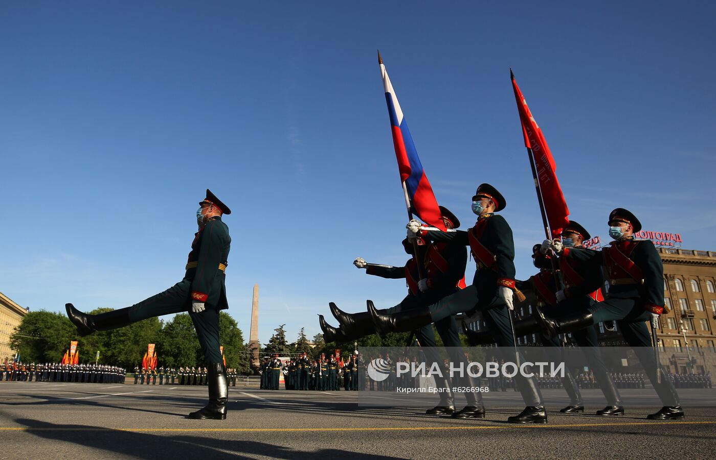 Репетиция парада Победы в городах России