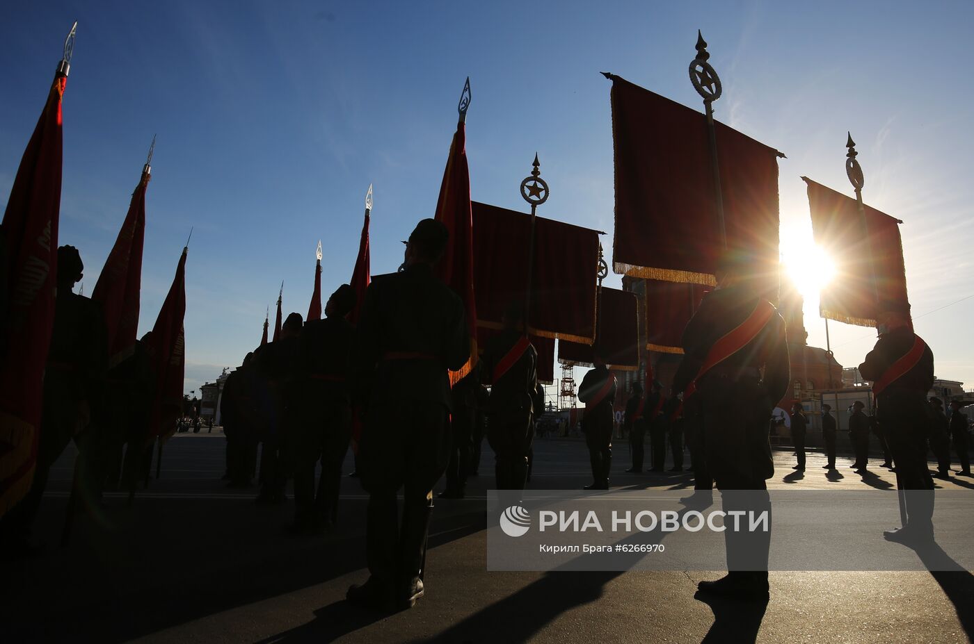 Репетиция парада Победы в городах России