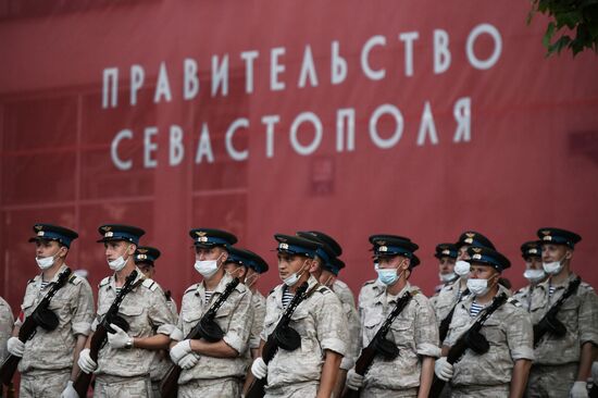 Репетиция парада Победы в городах России