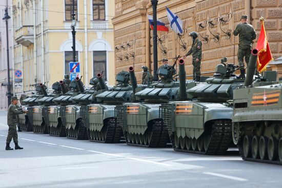 Генеральная репетиция парада Победы в городах России