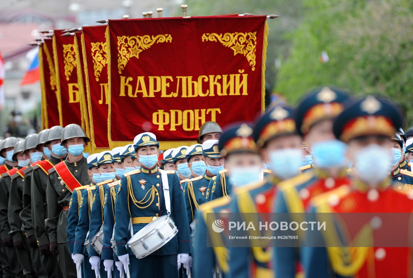 Генеральная репетиция парада Победы в городах России