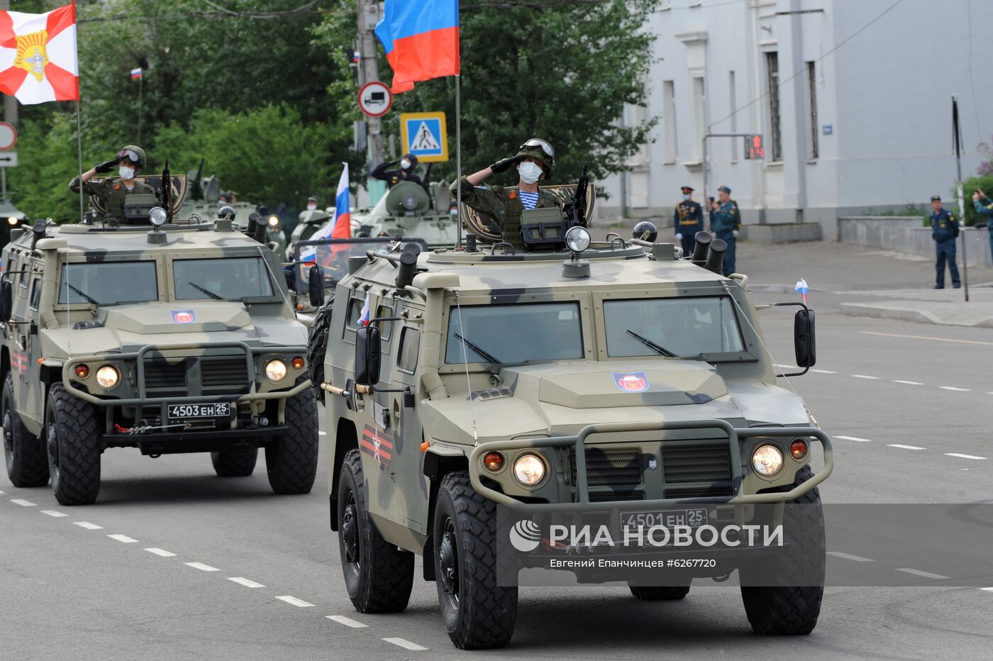 Генеральная репетиция парада Победы в городах России