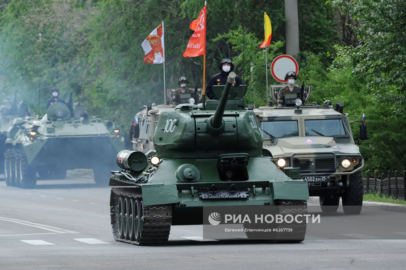 Генеральная репетиция парада Победы в городах России