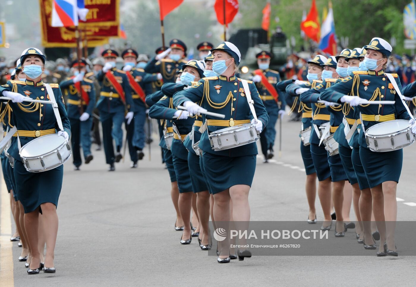 Генеральная репетиция парада Победы в городах России