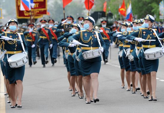 Генеральная репетиция парада Победы в городах России