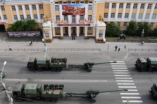 Генеральная репетиция парада Победы в городах России