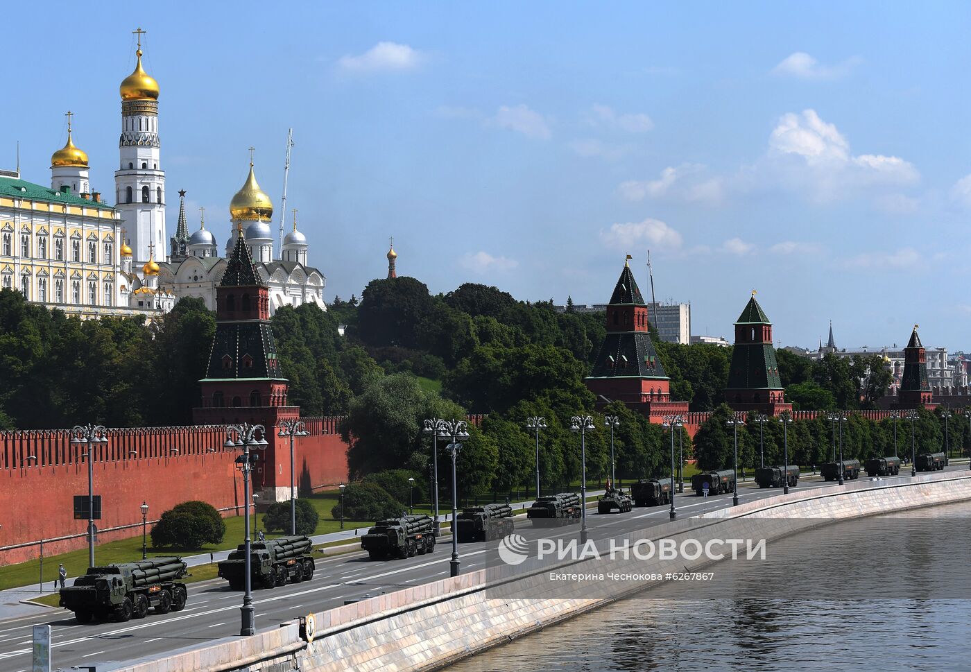 Генеральная репетиция парада Победы в Москве