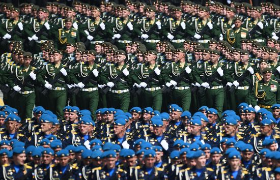 Генеральная репетиция парада Победы в Москве