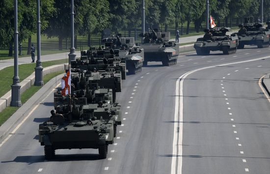 Генеральная репетиция парада Победы в Москве