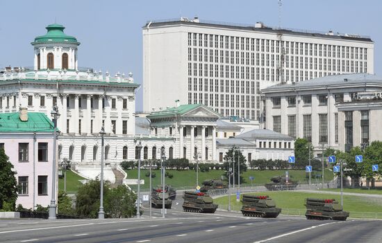 Генеральная репетиция парада Победы в Москве