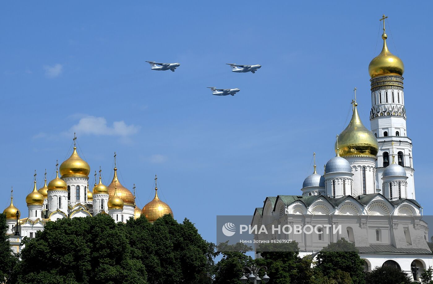 Генеральная репетиция парада Победы в Москве