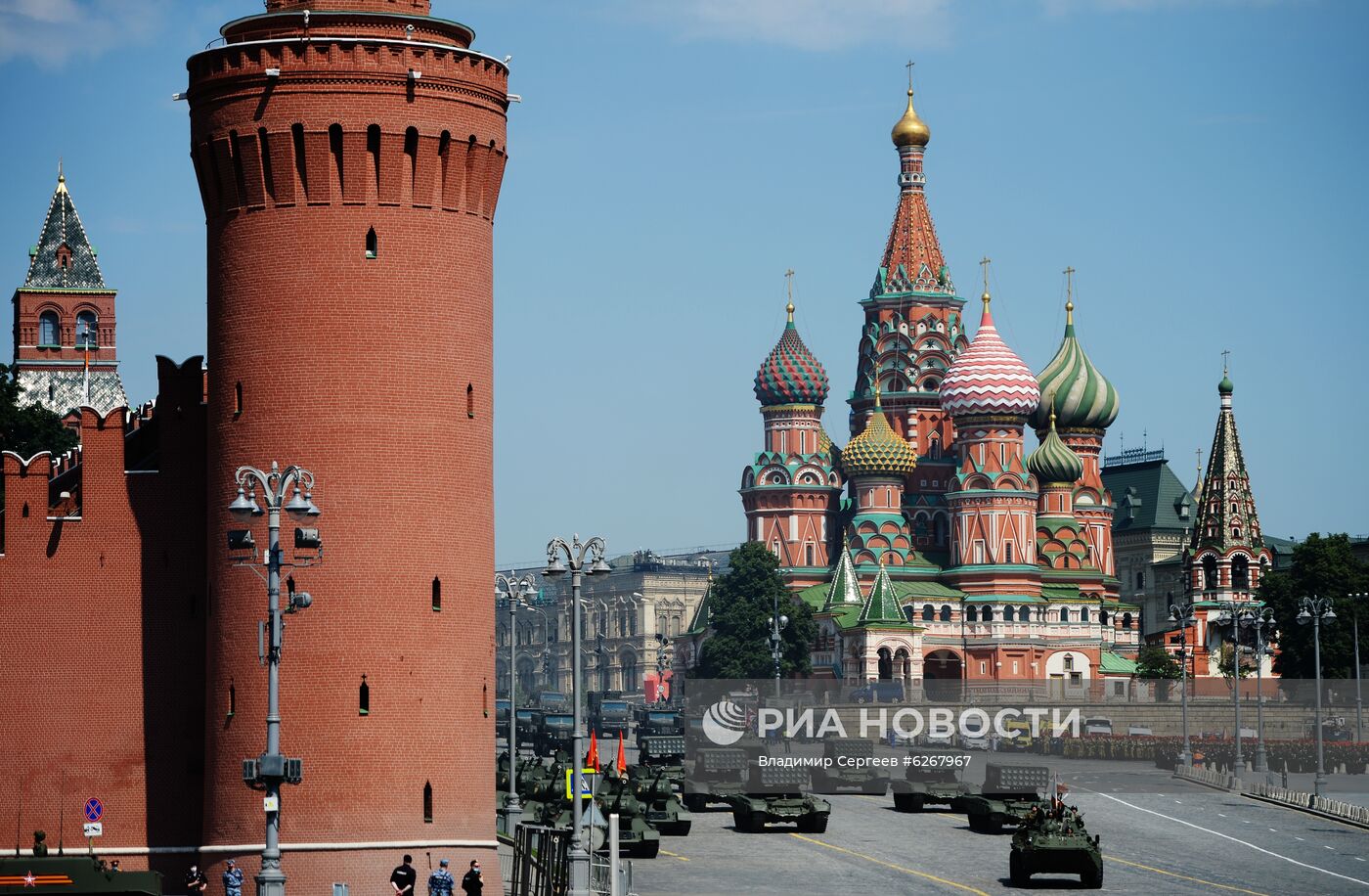 Генеральная репетиция парада Победы в Москве