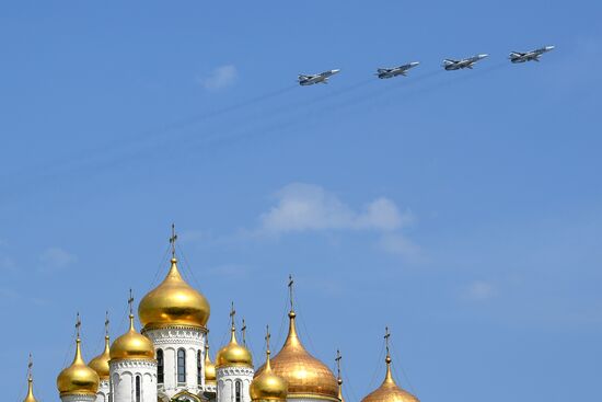 Генеральная репетиция парада Победы в Москве