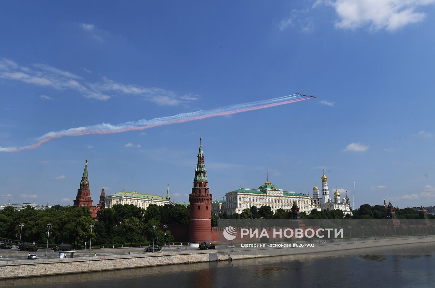 Генеральная репетиция парада Победы в Москве