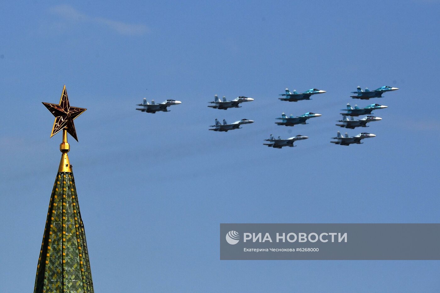 Генеральная репетиция парада Победы в Москве