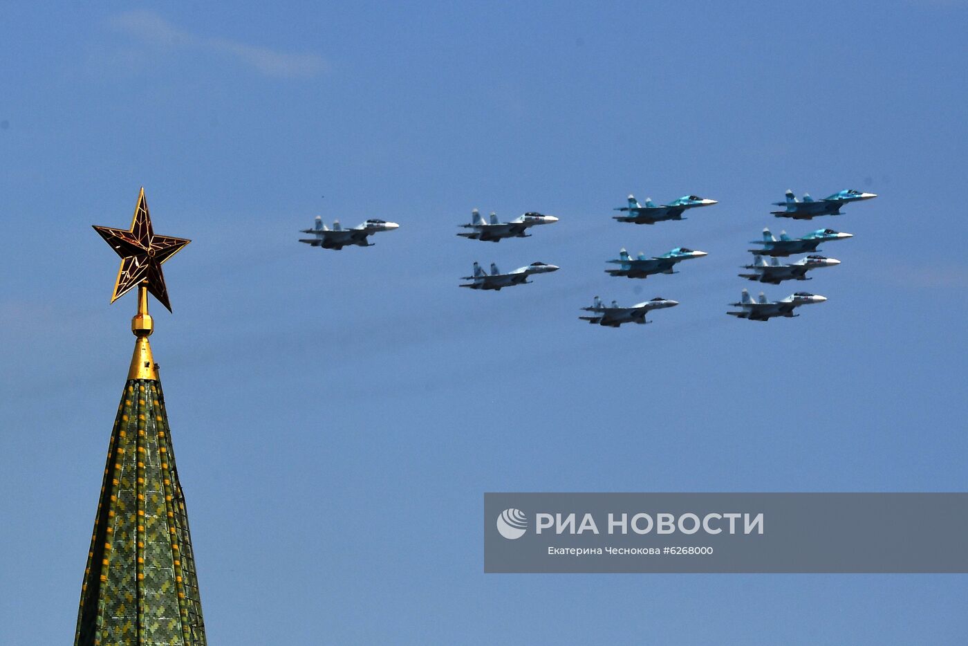 Генеральная репетиция парада Победы в Москве