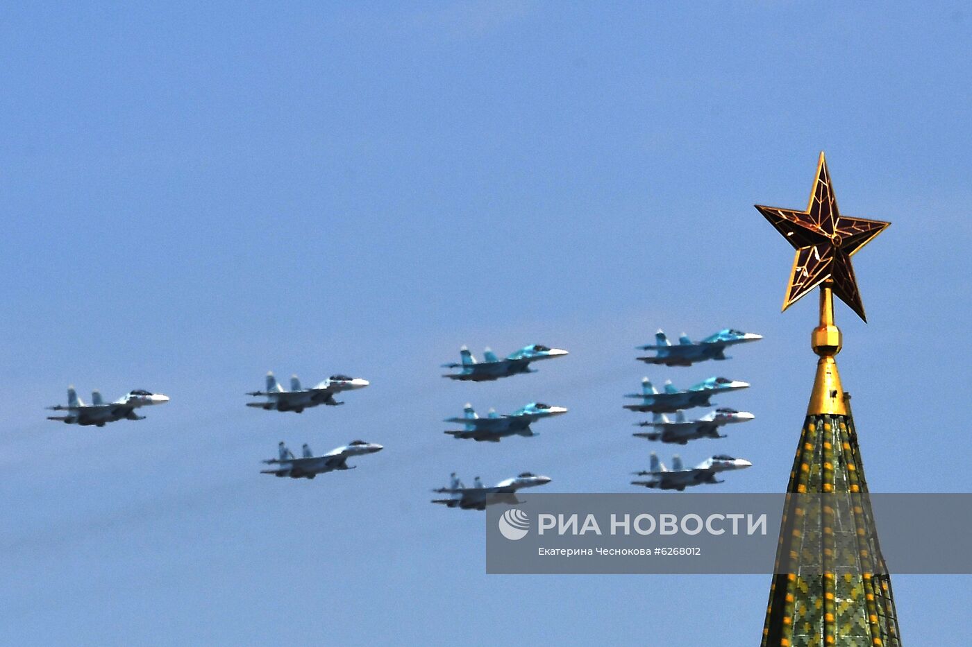 Генеральная репетиция парада Победы в Москве