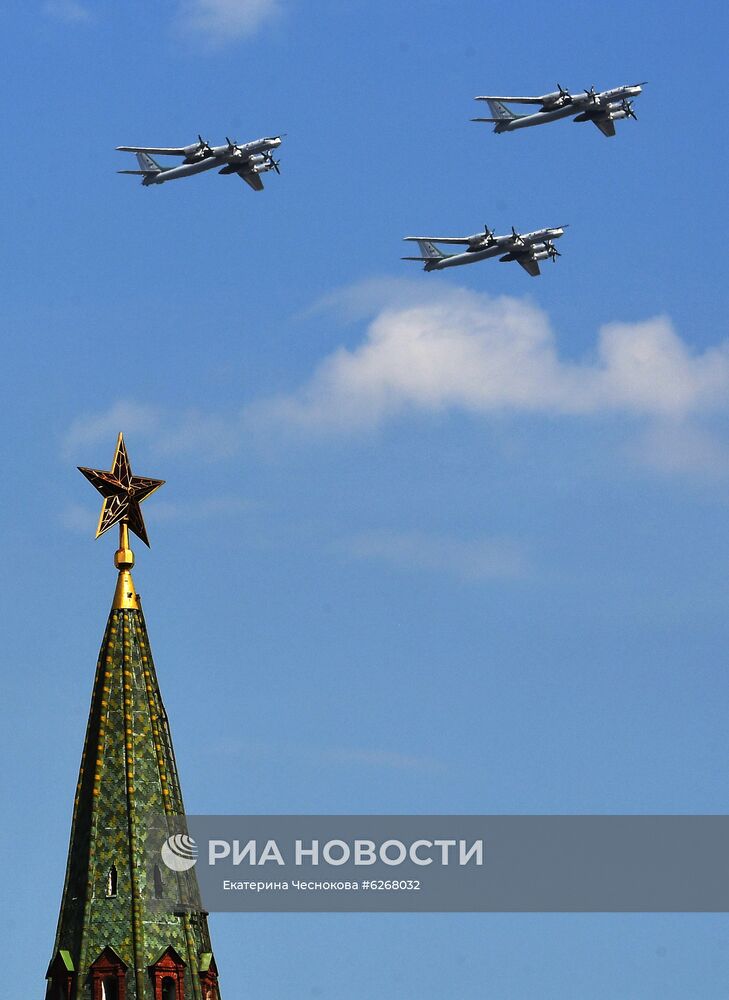 Генеральная репетиция парада Победы в Москве