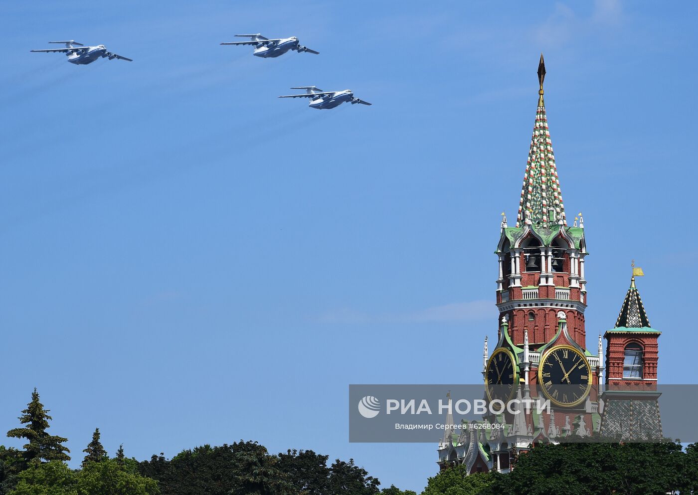 Генеральная репетиция парада Победы в Москве