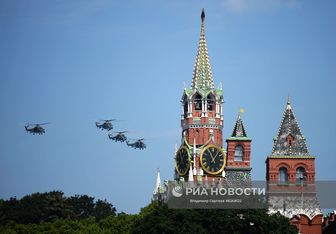 Генеральная репетиция парада Победы в Москве