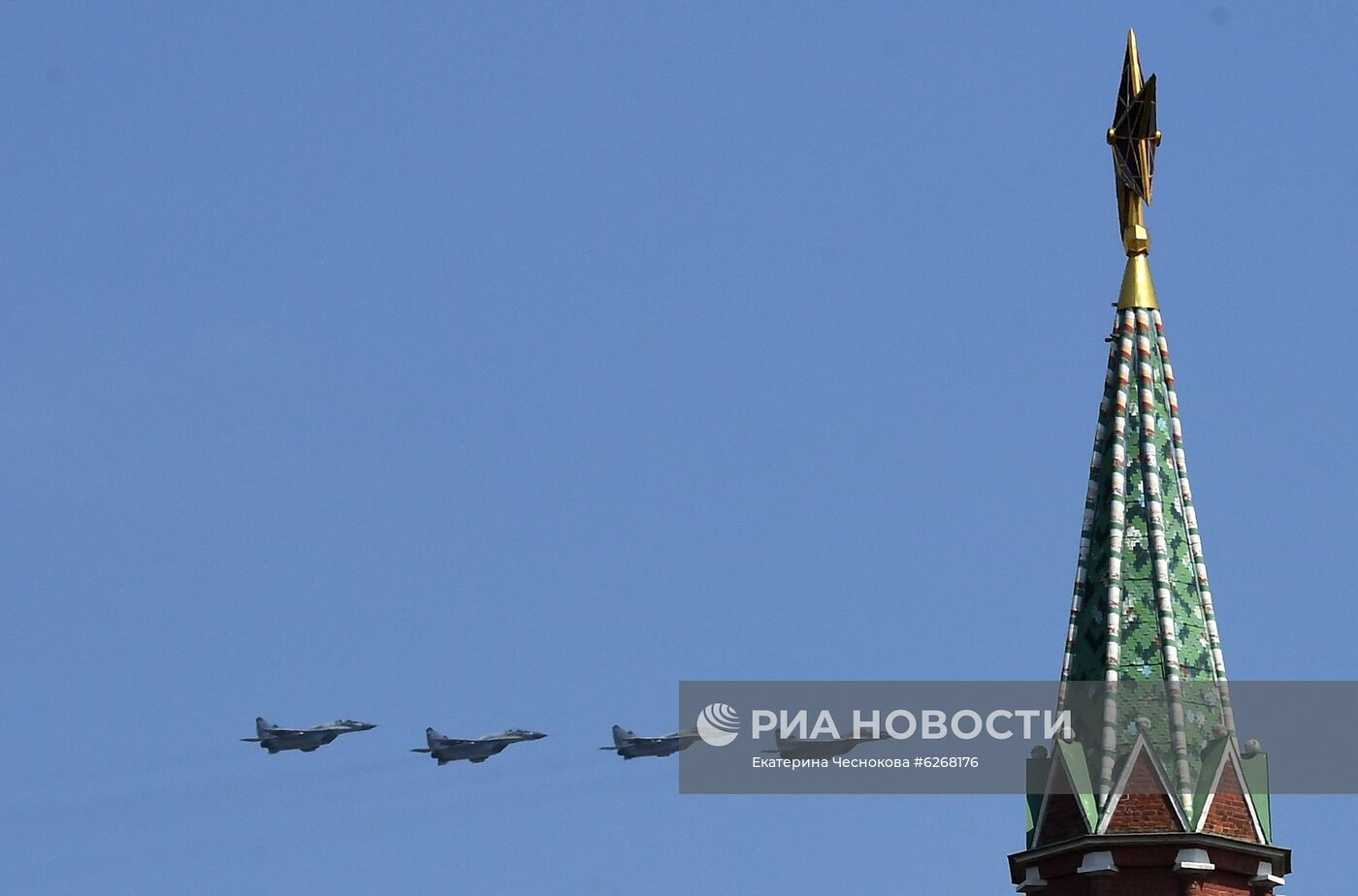 Генеральная репетиция парада Победы в Москве