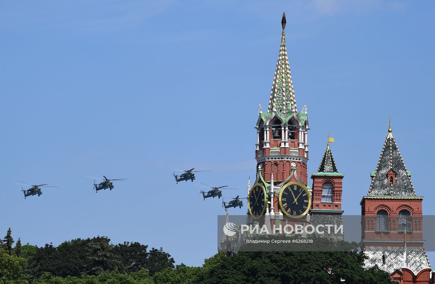Генеральная репетиция парада Победы в Москве