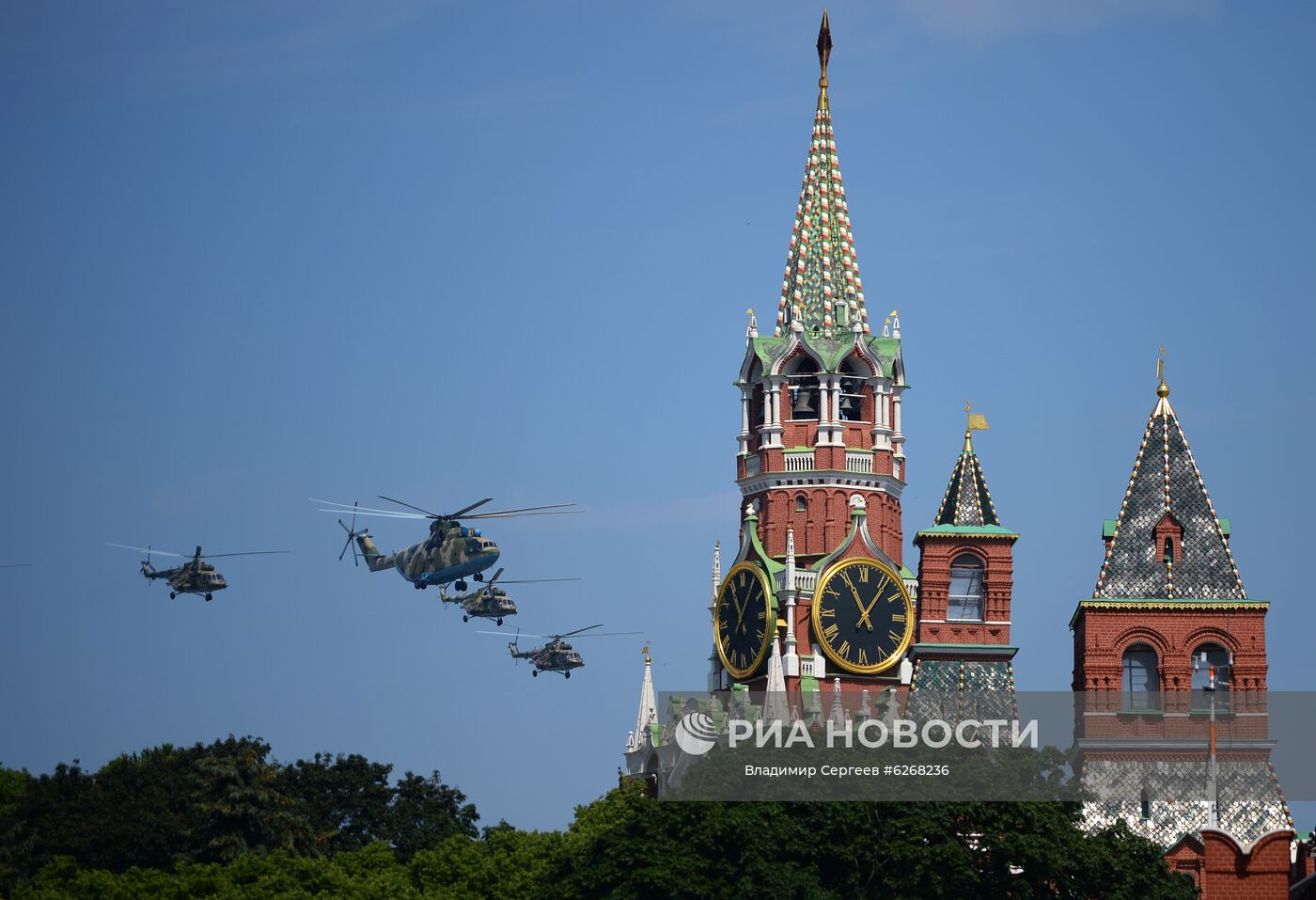 Генеральная репетиция парада Победы в Москве