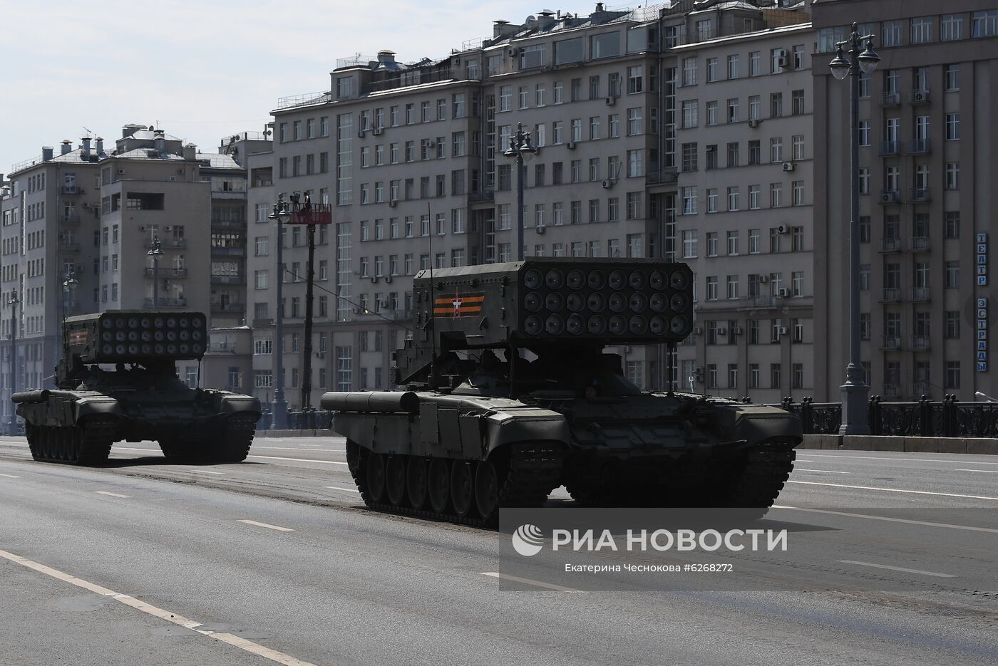 Генеральная репетиция парада Победы в Москве