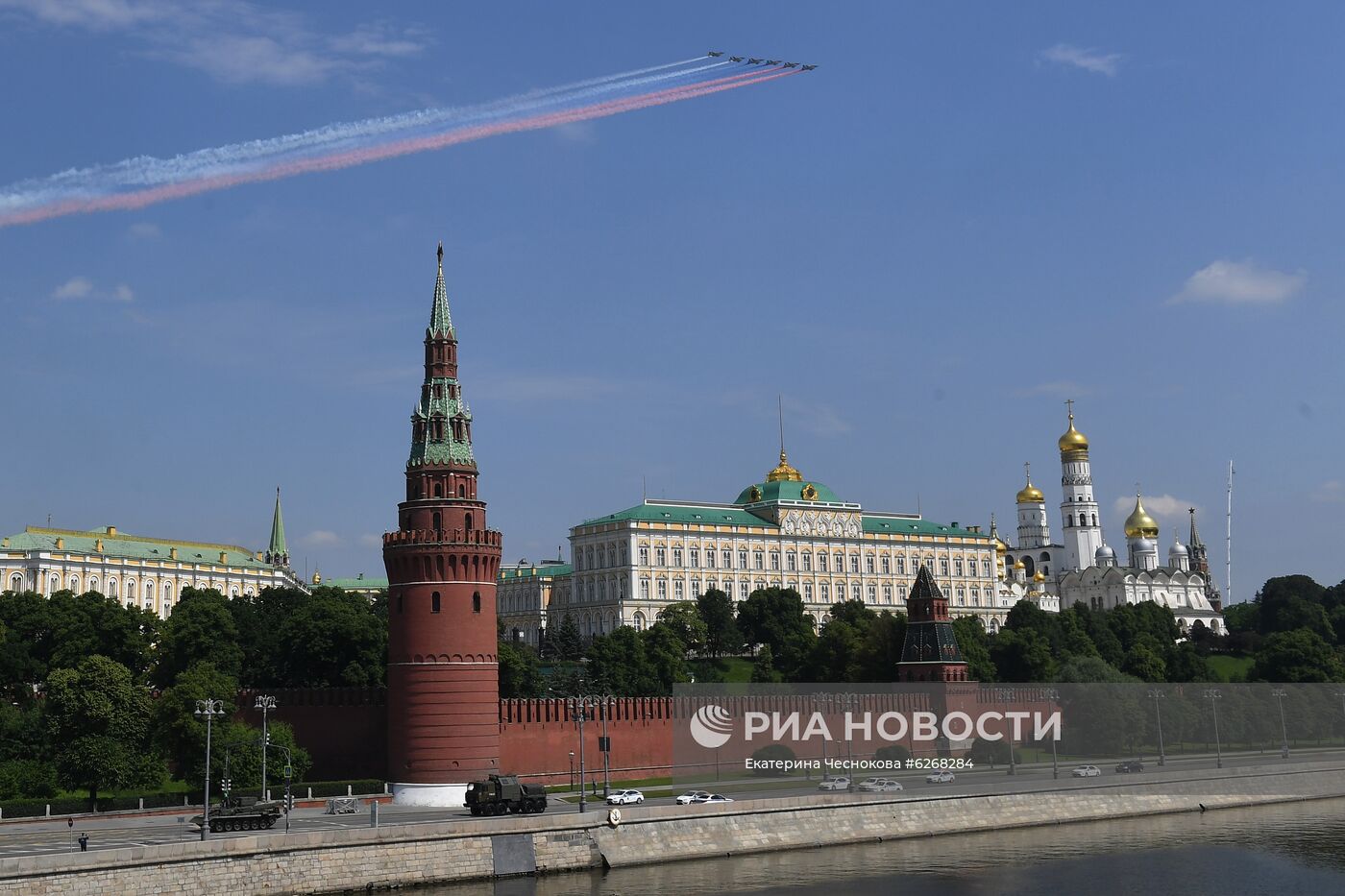 Генеральная репетиция парада Победы в Москве