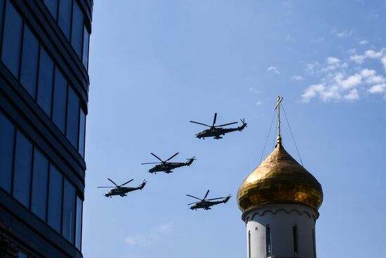Генеральная репетиция парада Победы в Москве