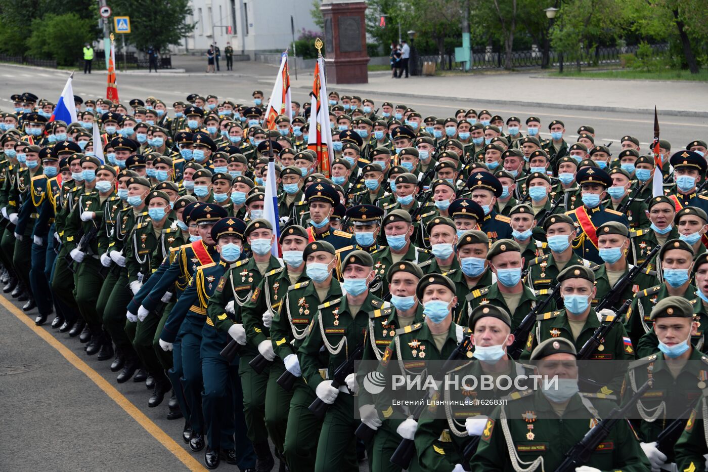 Генеральная репетиция парада Победы в городах России