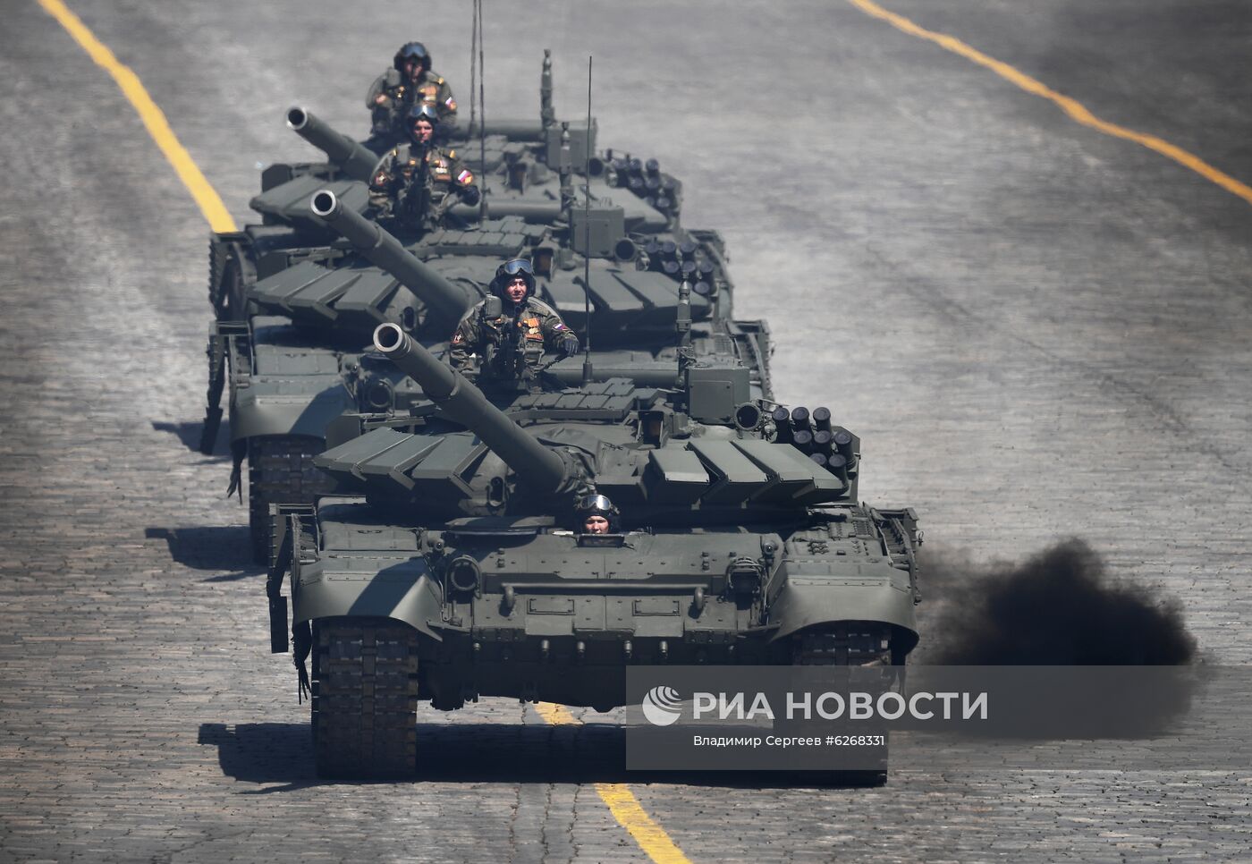 Генеральная репетиция парада Победы в Москве