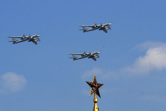 Генеральная репетиция парада Победы в Москве