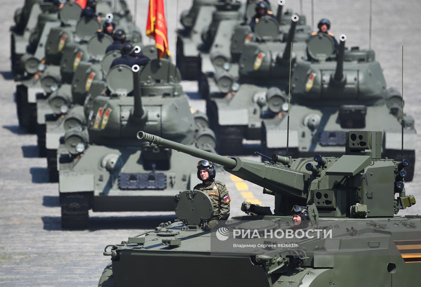 Генеральная репетиция парада Победы в Москве