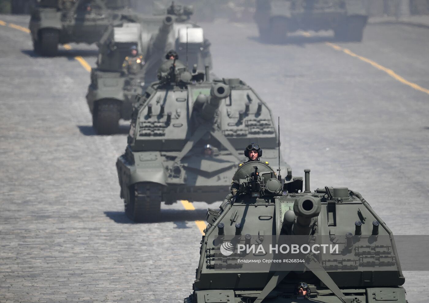 Генеральная репетиция парада Победы в Москве