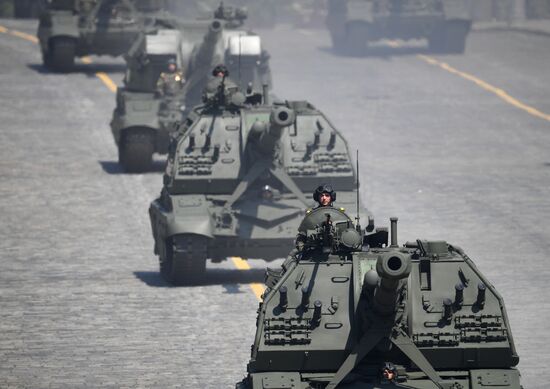 Генеральная репетиция парада Победы в Москве