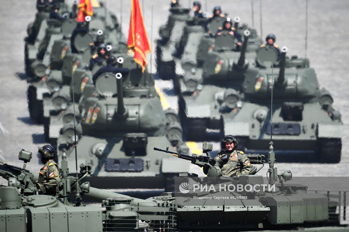 Генеральная репетиция парада Победы в Москве